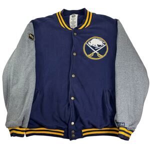 Vintage Buffalo Sabres Men's XL NHL Hockey Blue Varsity Bomber CCM Jacket